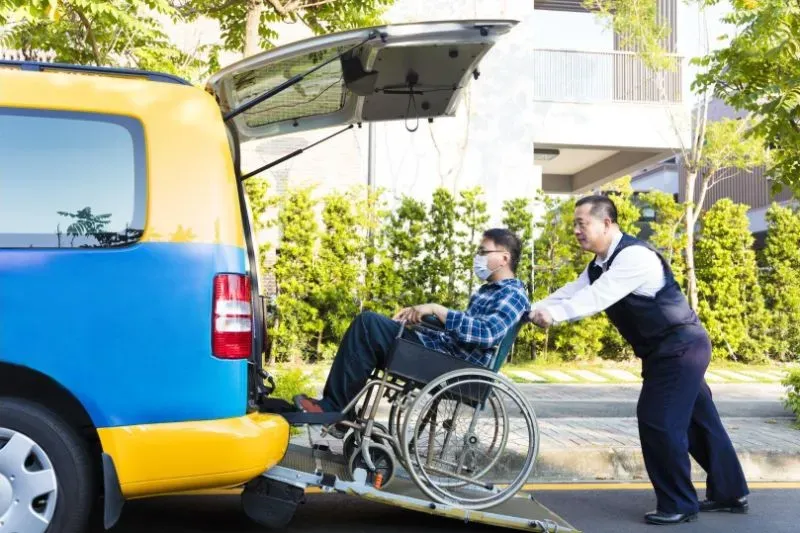 Transport de malade en position assise